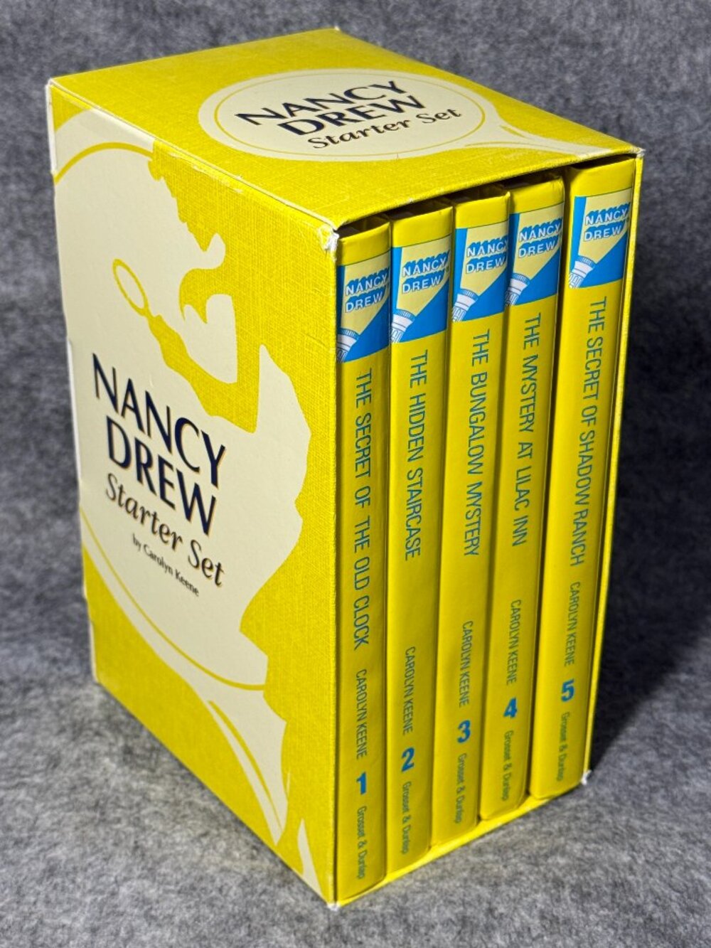 Nancy Drew Starter Set - Hardcover Books 1-5 - Carolyn Keene - Vintage 1987